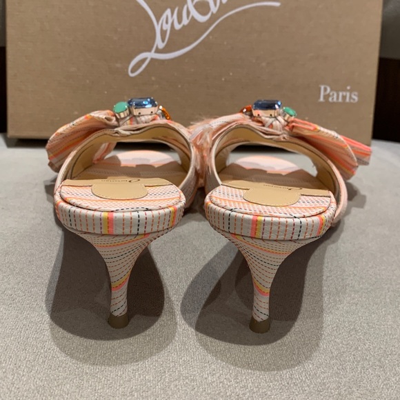 New Authentic Christian Louboutin Jewel Bow Sandals - Picture 6 of 8